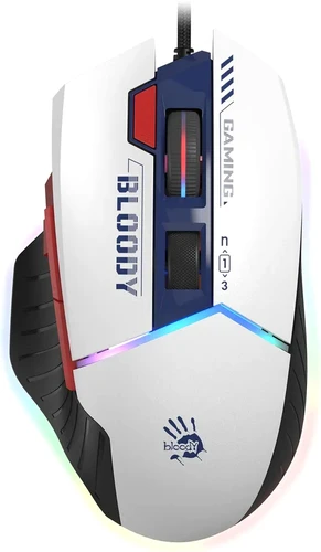 Игровая мышь A4Tech Bloody W95 Max Sports (белый/темно-синий) в интернет-магазине НА'СВЯЗИ