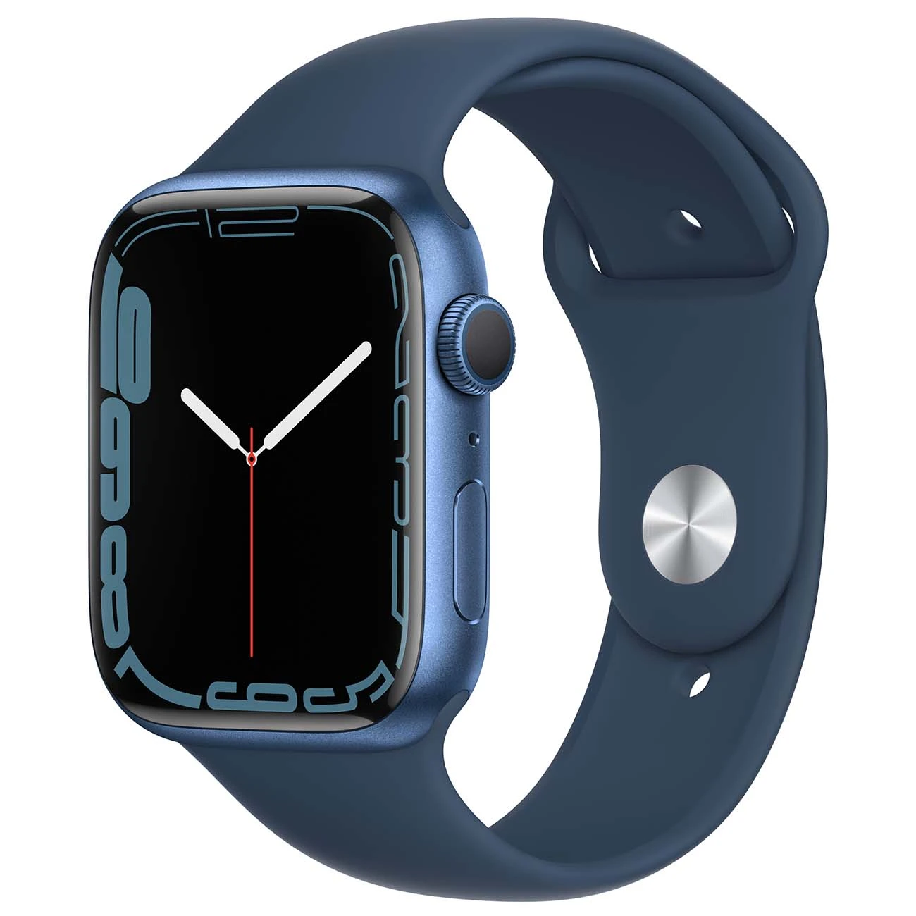Умные часы Apple Watch Series 7 45 мм (синий/синий омут спортивный) MKN83