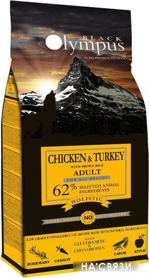 Сухой корм для собак Black Olympus Adult All Breeds Chicken & Turkey (для всех пород с курицей и индейкой) 12 кг