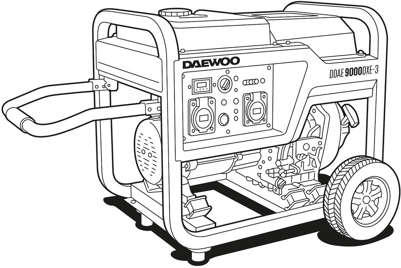 

Дизельный генератор Daewoo Power DDAE 9000DXE-3(2024)