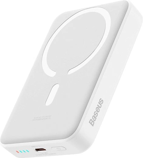 Внешний аккумулятор Baseus Magnetic Mini Wireless Fast Charge Power Bank 30W 10000mAh (белый)