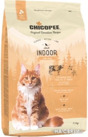 

Корм для кошек Chicopee CNL Indoor 1.5 кг