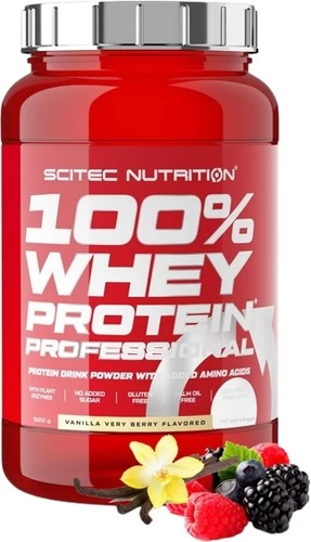 Протеин Scitec Nutrition 100% Whey Protein Professional (ваниль/ягода, 920 г)