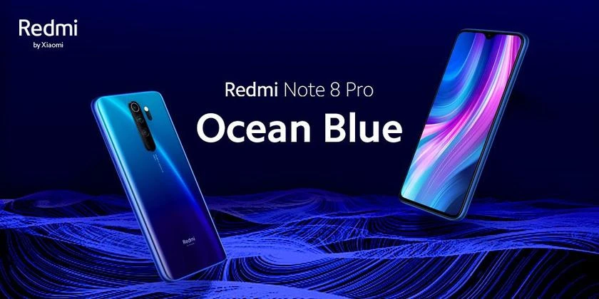 Xiaomi выпустила Redmi Note 8 Pro в новой расцветке Ocean Blue