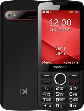 Мобильный телефон TeXet TM-308 (черный/красный) в интернет-магазине НА'СВЯЗИ