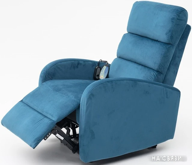 Массажное кресло Calviano 2165 (синий велюр) в интернет-магазине НА'СВЯЗИ