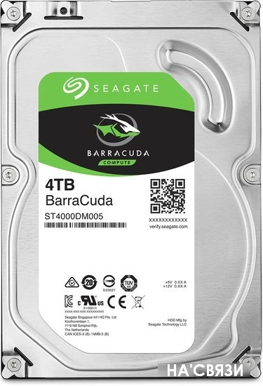 Жесткий диск Seagate Barracuda 4TB [ST4000DM004] в интернет-магазине НА'СВЯЗИ