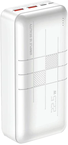 Внешний аккумулятор XO PR189 30000mAh (белый)