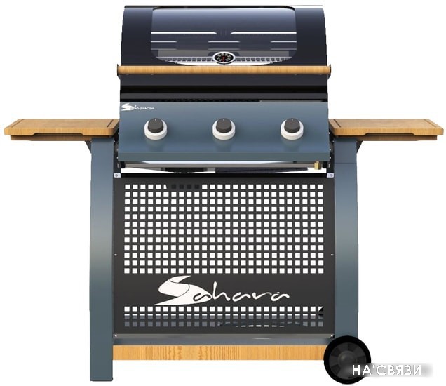 

Газовый гриль для дачи Sahara 3 Burner Oak