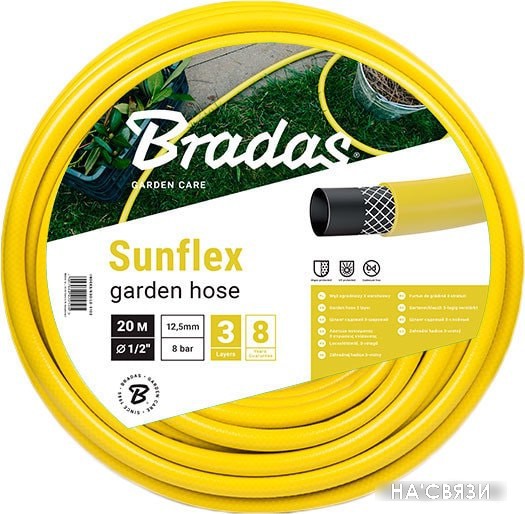 

Шланг Bradas Sunflex 12.5 мм (1\2", 30 м) WMS1/230