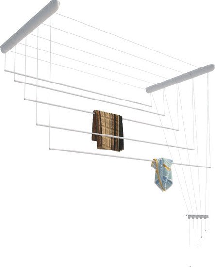 

Сушилка для белья Лиана потолочная, пластик белый, 1,8 м (СП-006)