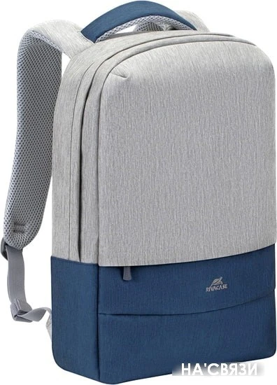 Городской рюкзак Rivacase 7562 (серый/синий)