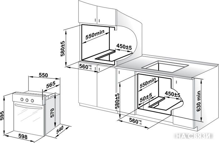 

Газовый духовой шкаф GEFEST ДГЭ 601-01 А