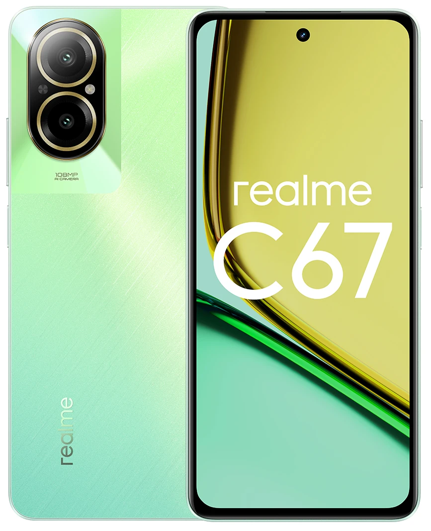 Смартфон Realme C67 6GB/128GB (зеленый) в интернет-магазине НА'СВЯЗИ