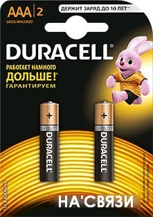 

Батарейки DURACELL AAA 2 шт.