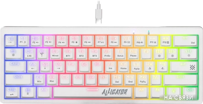 Клавиатура Defender Alligator GK-315 (белый) в интернет-магазине НА'СВЯЗИ