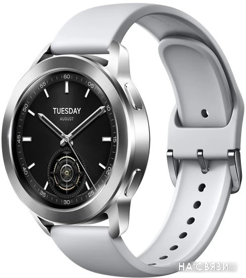 Умные часы Xiaomi Watch S3 M2323W1 (серебристый/серый, международная версия)