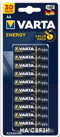 Батарейка Varta Energy Alkaline AA 30 шт
