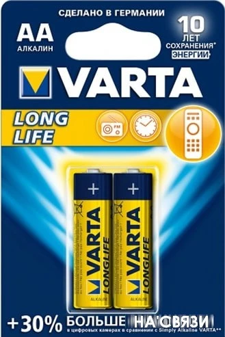 Батарейки Varta Long Life AA 2 шт.