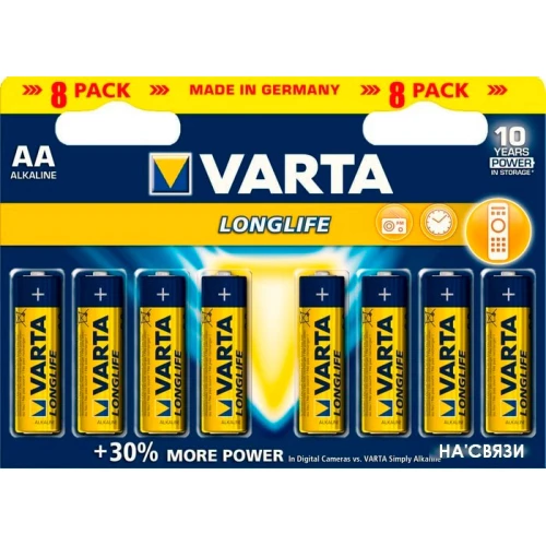 Батарейки Varta Long Life AA 8 шт.