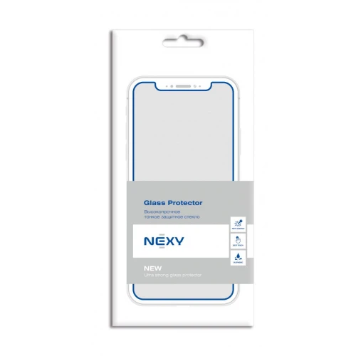 Cтекло Nexy Apple iPhone 5/5S 3D, белый