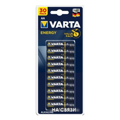 Батарейка Varta Energy Alkaline AA 30 шт