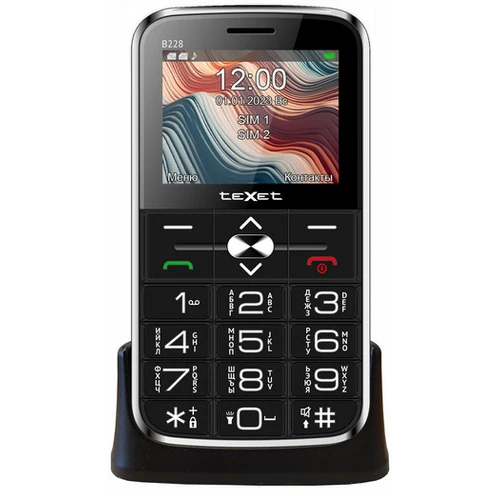 Кнопочный телефон TeXet TM-B228 (черный) в интернет-магазине НА'СВЯЗИ