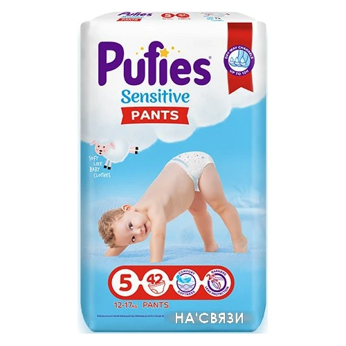 Трусики-подгузники Pufies Sensitive Junior 5 12-17 (42 шт)