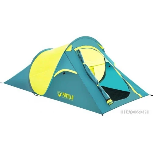 Треккинговая палатка Bestway Coolquick 2 (голубой/желтый)