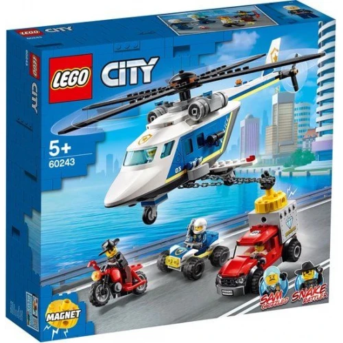 Конструктор LEGO City 60243 Погоня на полицейском вертолете