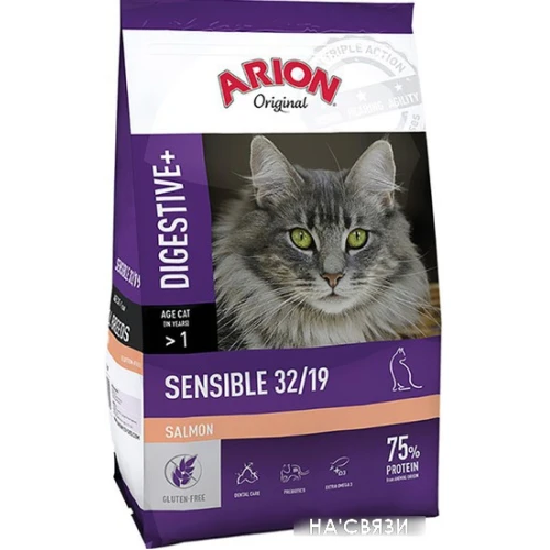 Сухой корм для кошек Arion Original Sensible 32/19 7.5 кг