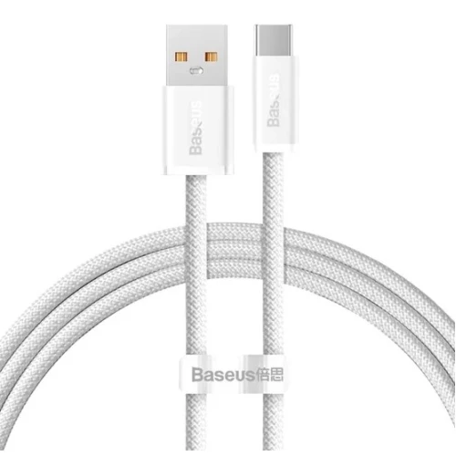 Кабель Baseus Dynamic Series Fast Charging Data Cable 100W USB Type-A - USB Type-C (1 м, белый)