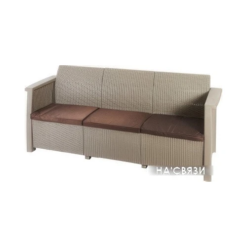 Садовый диван Keter Toledo Love Seat Max 254012 (капучино)