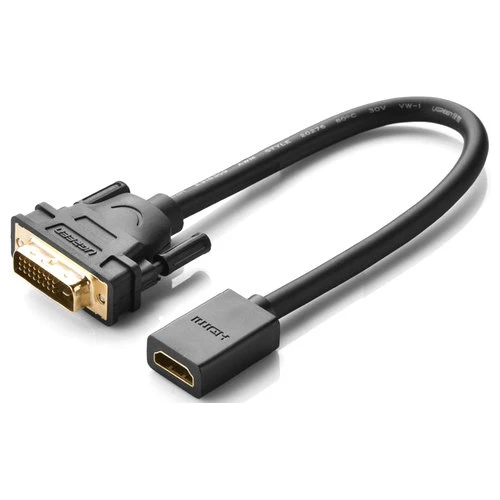 Кабель Ugreen 20118 DVI - HDMI (0.22 м, черный)