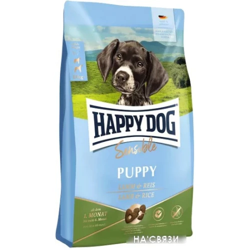 Сухой корм для собак Happy Dog Sensible Puppy Lamm & Reis 10 кг