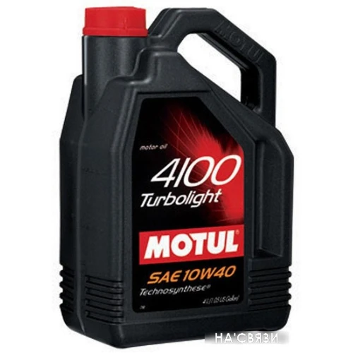 Моторное масло Motul 4100 Turbolight 10W40 5л