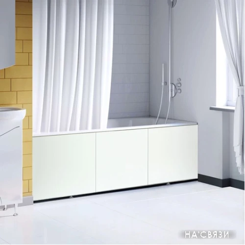 Фронтальный экран под ванну Comfort Alumin Белый глянцевый 1.2