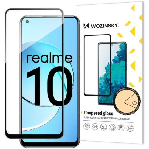 Защитное стекло Wozinsky Full Glue для Realme 10 (черный)