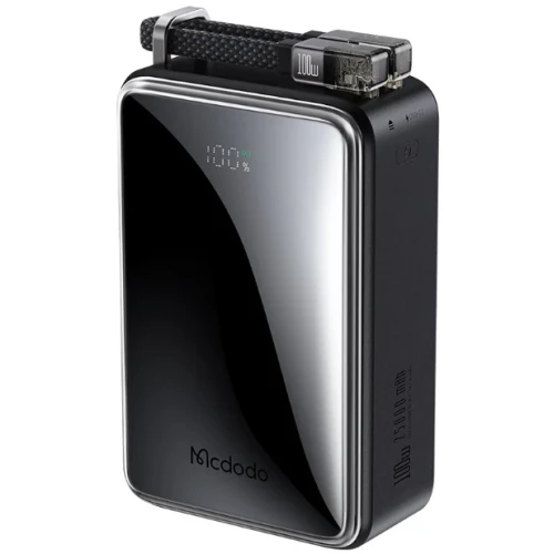 Внешний аккумулятор McDodo MC-0561 Digital Display Built-in Cable 25000mAh 100W (черный)