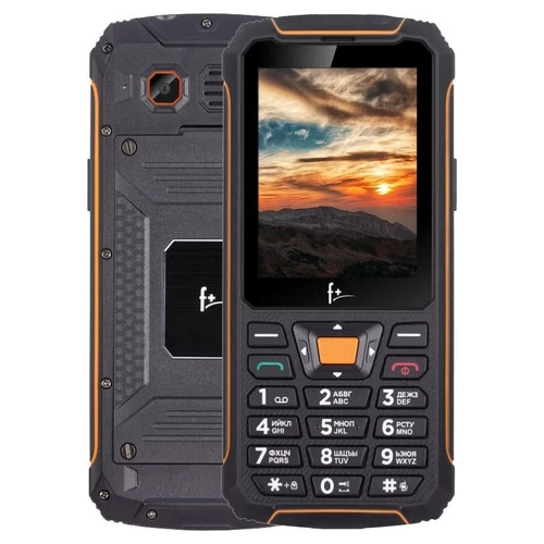 Мобильный телефон F+ R280C (черный/оранжевый)