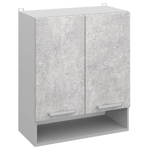 Шкаф навесной с нишей и полкой СпадарДрэва COMBI ВШ60 п (серый бетон)