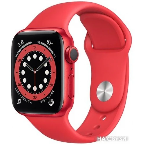 Умные часы Apple Watch Series 6 40 мм (алюминий красный/красный спортивный) в интернет-магазине НА'СВЯЗИ