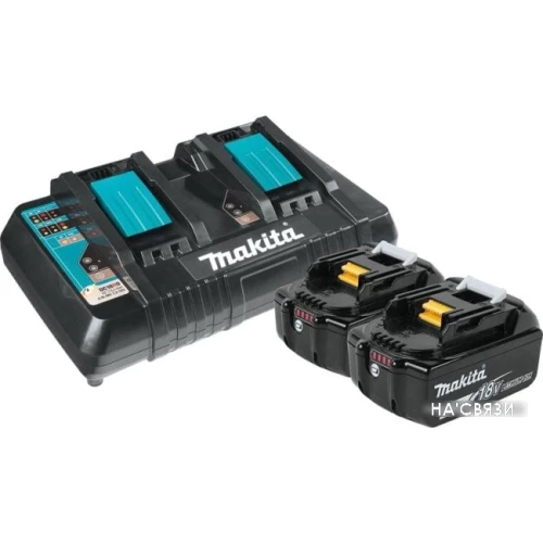 Аккумулятор с зарядным устройством Makita BL1850B + DC18RD 191L75-3 (18В/5 Ah + 7.2-18В)