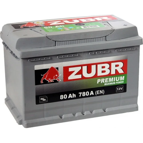 Автомобильный аккумулятор Зубр Premium (80 А·ч)
