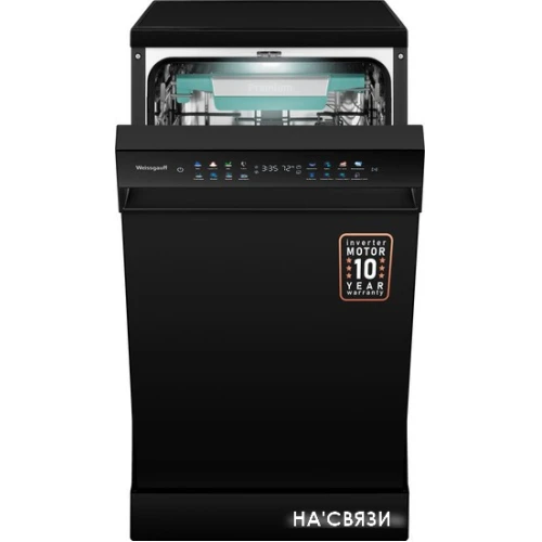 Отдельностоящая посудомоечная машина Weissgauff DW 4539 Inverter Touch AutoOpen Black