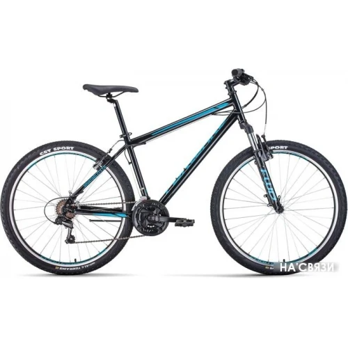 Велосипед Forward Sporting 27.5 1.2 р.17 2021 (черный/синий) в интернет-магазине НА'СВЯЗИ