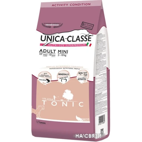 Сухой корм для собак Unica Classe Activity Condition Adult Mini Tonic Salmon 2 кг