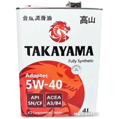 Моторное масло Takayama Adaptec 5W-40 A3/B4 SN/CF 4л