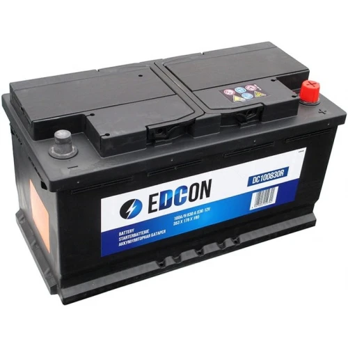 Автомобильный аккумулятор EDCON DC100830R (100 А·ч)
