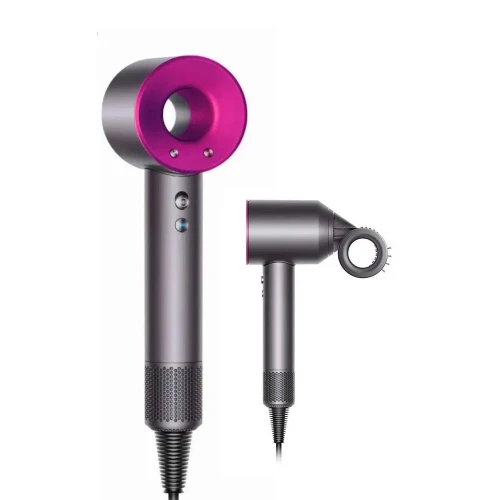 Фен Dyson HD15, никель/фуксия